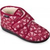 Dámske kvietkované červené papuče MJARTAN IVETA