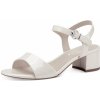 Tamaris 1-28249-20 432 dámske sandále na podpätku biele