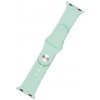 Set silikonových řemínků FIXED Silicone Strap pro Apple Watch 42/44/45/46/49mm, světlě zelený FIXSST-434-LGGRE