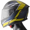 GMS Integrálna prilba GMS VELOX ZG12601 graphic matt black-yellow-grey XS