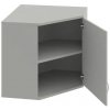 Rohová skriňa Strong, P, horná, 80x76,8x40 cm, sivá/sivá