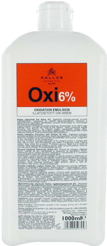 Kallos peroxid vodíka 6% 1000 ml od 2,85 € - Heureka.sk