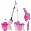 Detský upratovacie set - fialovo-ružový