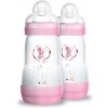 MAM Kojenecká fľaša Anti-Colic ružová 2x260ml, 2m+