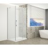 Gelco TRINITY CHROME obdĺžniková sprchová zástena 1200x900mm, matné sklo, pravé GT5690-12MR-CH