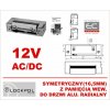 1433RF-12AC/DC - Elektrický zámok 12VAC/DC symetrický s vnútornou pamäťou radiálny na hliníkové dvere - Lockpol