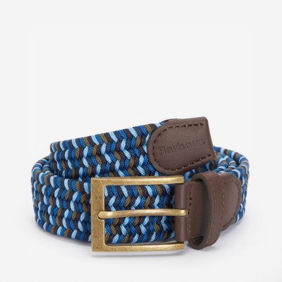 Barbour Kildare Webbing Belt Marine Blue