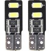 AMIO LED 12 V 1,64 W 2× SMD biela 5600 K (pätica w2, 1x9,5d/T10) kompatibilná s CAN-BUS 5903293016305