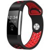 BStrap Silicone Sport (Small) remienok na Fitbit Charge 2, black/red (SFI003C07)