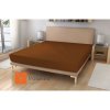 Prostěradlo jersey č.45 tm. hnědá, 100x200x21 cm, poťah Aloe vera, Hnědáx21 cm, poťah Aloe vera, 15 - 18 cmx21 cm, poťah Aloe vera
