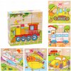 Edukačné Drevené Kocky 9 ks Puzzle