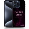 Picasee silikónový prehľadný obal pre Apple iPhone 16 Pro Max - No bad vibes