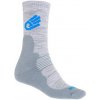 Sensor PONOŽKY EXPEDITION MERINO WOOL sivá / modrá Veľkosť: 3/5 ponožky