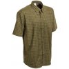 M-Tramp klasická károvaná košeľa s krátkym rukávom - ZELENÁ (Pohodlná klasická károvaná košeľa s krátkym rukávom od Mtrampu v zelenom károvanom vzore)