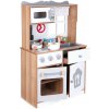 Eco Toys Dřevěná kuchyňka XXL s nádobím 92 cm