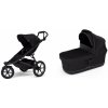 Športový kočík Thule Urban Glide 3 Black + Korbička Bassinet Black