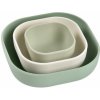 Beaba Sage Green Cotton Misty Green zo silikónu 3 dielna