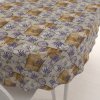 Biante Dekoračný oválny obrus PML-099 Levandule s motýlikmi a srdiečkami na béžovom 120x140 cm