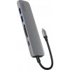 Epico 6v1 Alu Hub 8K s USB-C konektorem - šedá 9915112100068