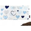 VFstyle pohánkový vankúš bedrový 50x20 cm Blue Hearts
