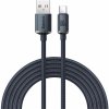 Dátový kábel Baseus Crystal Shine Series nabíjací / dátový kábel USB-A / USB-C 100W 2m, čierna (CAJY000501)