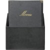 Box s 20 jedálnymi lístkami A4, s 1 dvojitou vložkou (4 strany), Black
