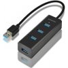 AXAGON HUE-S2B, 4x USB 3.0 CHARGING hub, micro USB nap. konektor, kábel USB-A 30cm