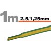 SOLEX Zmršťovacia trubička 2,5mm/1,25mm žlto-zelená DRS2,5-1,25/YEGR