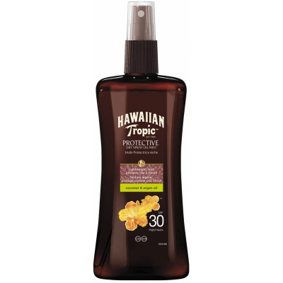 Hawaiian Tropic Suchý olej na opaľovanie SPF 30 Protective (Dry Oil Spray) 200 ml