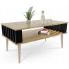 Konferenčný stolík Lamelix 90x50 - dub artisan/čierna