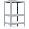 Policový regál Trestles RH 1000x600x400, nosnosť 1050 kg, 3 police bílé Farba: sivá