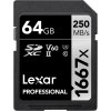 Lexar SDXC 64 GB 1667x Professional Class 10 UHS-II U3 (LSD64GCB1667)