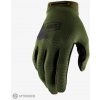 100% Ridecamp rukavice, army green/black L