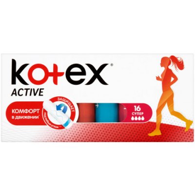 Kotex Active Tampony super 1x16ks