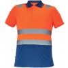 Cerva Cadiz pánska HI-VIS polokošeľa oranžová/navy 3XL