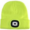 KesTek Pletená čiapka s LED svetlom, neónovo žltá