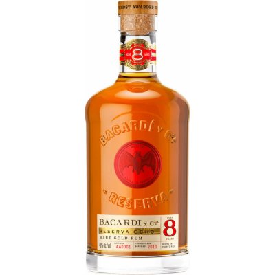 Bacardi Reserva Ocho Puerto Rico 8y 40% 0,7 l (čistá fľaša)