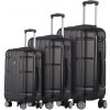 Sada cestovních kufrů TUCCI Massa - černá - 124 L