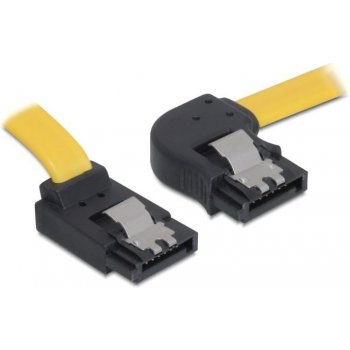 Delock Cable SATA 30cm right/up metal yellow 82523