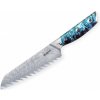 Dellinger Kuchynský nôž Dellinger Resin Future Blue Santoku, 17 cm K-H189