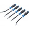 BGS technic 70019 BGS , Flexibilní sada šroubováků s kulatou rukojetí E-Profil E4 - E8 Délka čepele 150 mm 5dílná