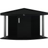 Diversa Comfort stolík pod akvárium 85x85x67cm čierna rohový