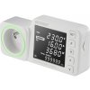 VOLTCRAFT SEM5000 FR merač spotreby el.energie s odhadom budúcich nákladov, s alarmom, nastaviteľná cena elektriny, s funkciou dataloggeru, CZ/SK provedení; VC-12936575