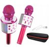 NN MIKROFON KARAOKE PINK Bluetooth reproduktor USB SD