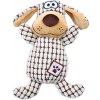 Plyšový pes kockovaný 26 cm