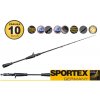 SPORTEX Prívlačové prúty NOBUN Baitcast Monopiece 1-diel 188cm / 2-13g