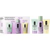 Clinique Mini Kit Clinique Liquid Facial Soap Mild tekuté mydlo pre suchú a zmiešanú pleť 30 ml + Clinique 3 Steps Clarifying Lotion 2 tonikum pre suchú a zmiešanú pleť 60 ml + Clinique 3 Steps Dramat