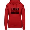 AWDis Hoodie Mikina - Opitý ako kačica - Ohnivá červená - S - Dámske