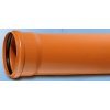 KG KGEM rúrka kanalizačná DN125 500mm SN4 s hrdlom oranžová