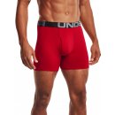 Under Armour Charged Cotton 6In 3 Pack Red/ Academy/ Mod Gray